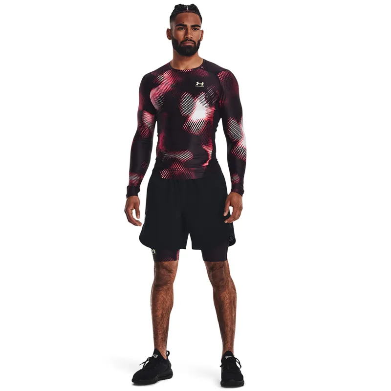Under Armour Men's UA Iso-Chill Compression Printed Long Sleeve Black-4